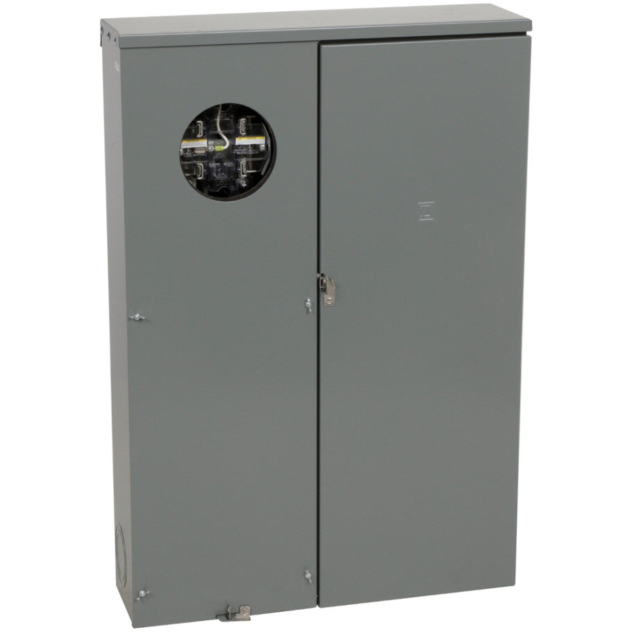 QO Rainproof Meter Main With Class 320 Lever Bypass, Ringless, 1 Phase 120/240VAC