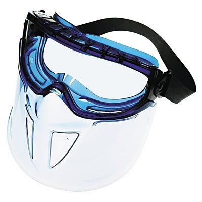 V90 Shield with Monogoggle XTR OTG Goggles, Universal, Clear Lens, Anti-Fog, Blue