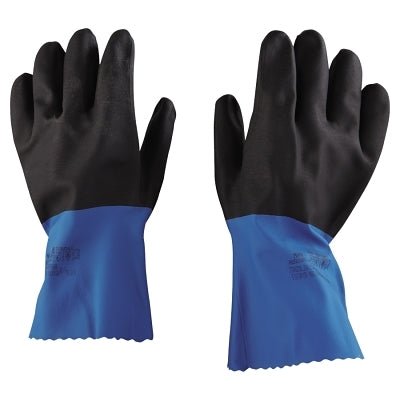 StanZoil NL-34 Gloves, Blue/Black, Rough Finish, X-Large
