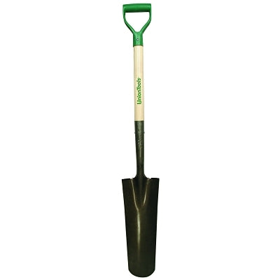 Drain Spade, 16 in L x 6 in W Blade, 27 in Hardwood Poly D-Grip Handle