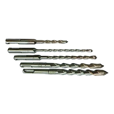 Rock Carbide SDS+ Bit Sets, 5 Pieces, Assorted