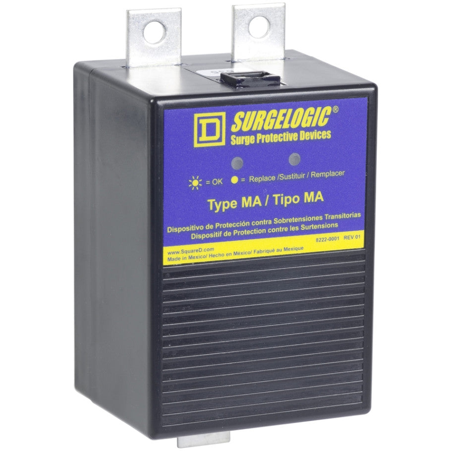Surgelogic, Surge Protection Module, Plastic, 480Y/277V ac, 3-Phase, 240kA Max., Black, 6.25 H x 3.26 W x 2.69 in. D