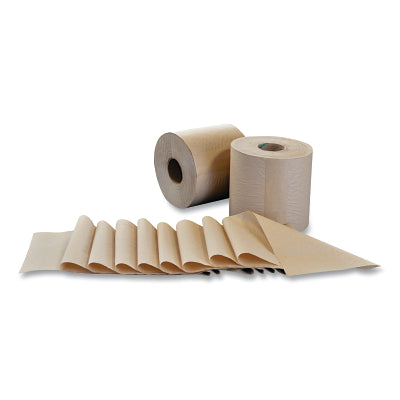 Hardwound Roll Towels, 7.9 in W x 800 ft L Roll, 1-Ply, Natural
