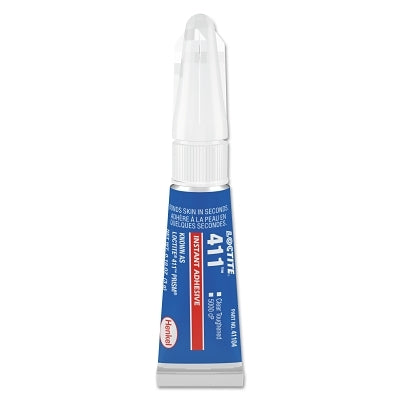 411 Instant Adhesive, Toughened, 3 g, Tube, Clear