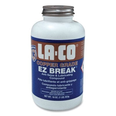 E-Z Break Anti-Seize Compound, 16 oz Brush-In-Cap, Copper Gray