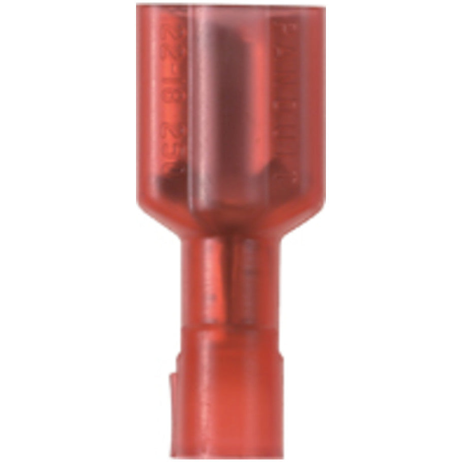 Nylon Fully-Insulated, Female Disconnect, Red