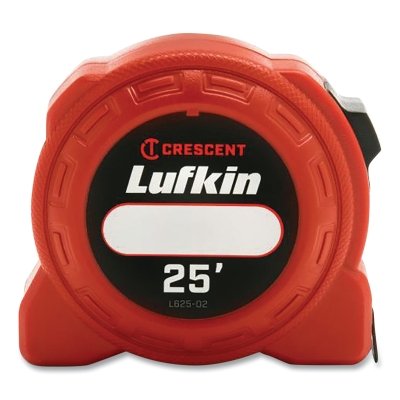 L600 Series Power Tape Measure, 25 ft L, SAE, A5, Red