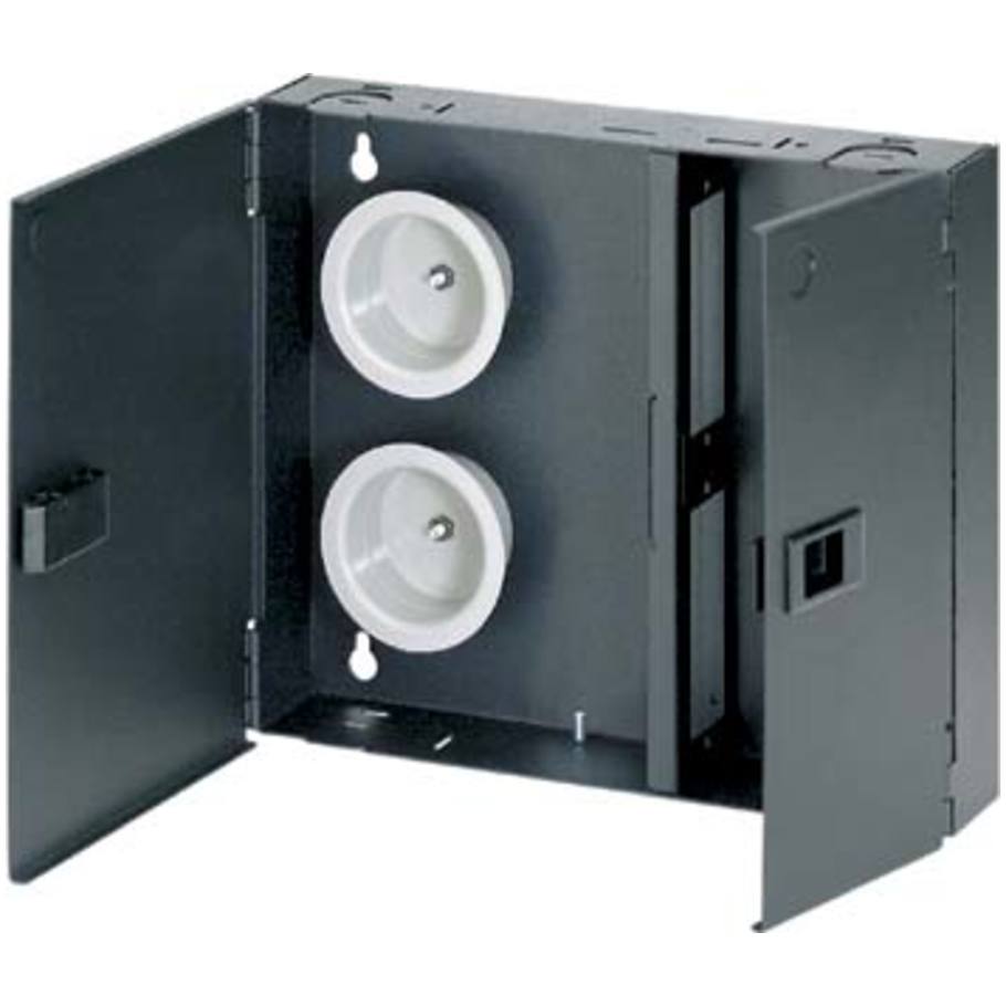 Opticom Enclosure, Fiber Optic, Wall Mount, 2 Panel