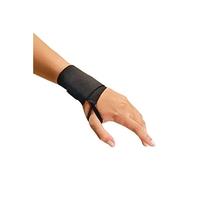 Wrist Support, Wrist Assist, Thumb Loop, Hook-and-Loop Closure, Black
