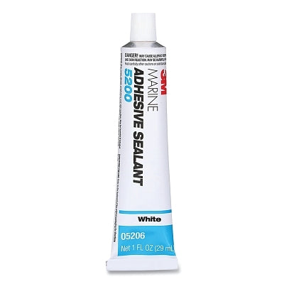 3M 051135-05206 Marine Adhesive Sealant, 5200, 1 oz, Tube, White