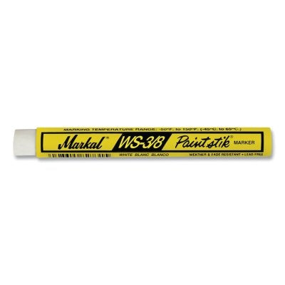 WS Paintstik Marker, 3/8 in x 4.25 in L, White