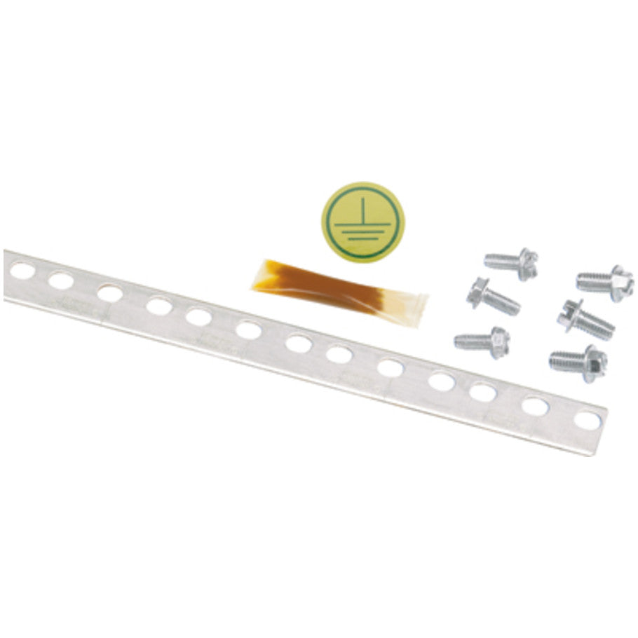 StructuredGround RGS134-1Y Grounding Strip, 45RU, Threaded Rail, PK1