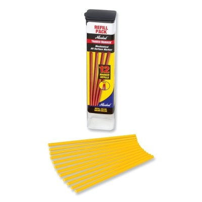 Trades Marker All Purpose Marker Refill, Yellow, 12 EA/PK