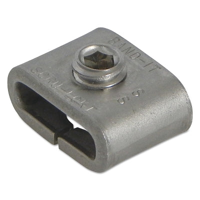Scru-Lokt Buckle, 3/4 in W, 201 Stainless Steel, Hex Key Provided