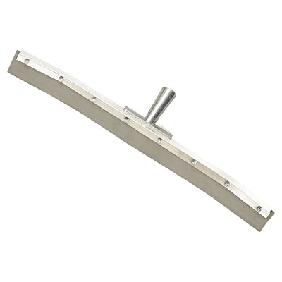 Non-Sparking Floor and Driveway Squeegee, Curved with Tapered Handle Socket, 24 in, Neoprene, Frame Only