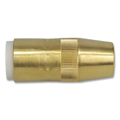 Centerfire Style MIG Gun Nozzle, 5/8 in Bore, 1/8 in Recess, Brass