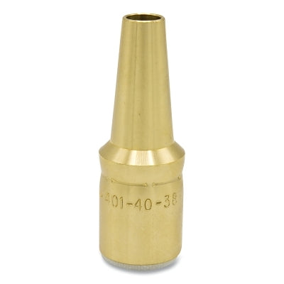 Air-Cooled Bore Nozzle, Standard-Duty, Slip-On, 3/8 in Bore, 1/16 in Recess, Tapered, Brass