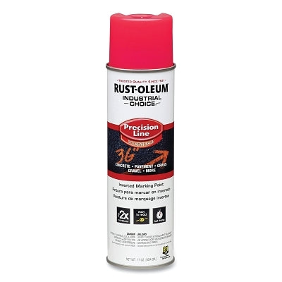 Industrial Choice M1600 System Precision-Line Inverted Marking Paint, 17 oz, Aerosol, Fluorescent Pink
