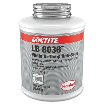White High-Temp Anti-Seize, 16 oz Bottle