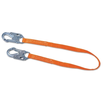 Titan II Positioning and Restraint Web Lanyard, 6 ft L, Locking Snap Hook, 310 lb Cap., 1 Leg