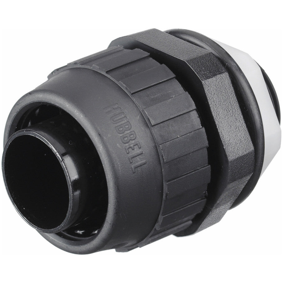 Liquid Tight Connector, Nylon, Straight, Black, 3/4 in.