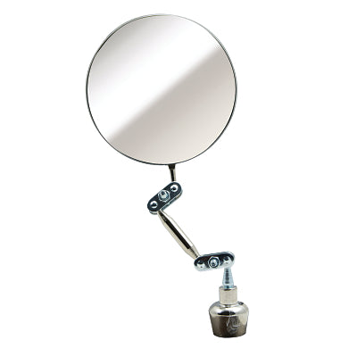 Heavy Duty Inspection Mirror, 3-1/4 in dia, 5-1/4 in L