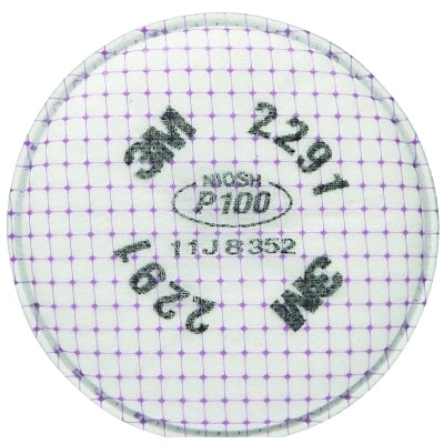 3M 2291 Advanced Particulate Filter, P100, Oil/ Non-Oil Based Particulates, Magenta