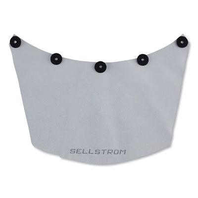 Replacement Leather Welding Bib, Confined Space Welding Helmet, 5 in L x 10 in W, Gray