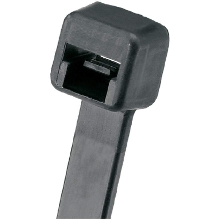 Pan-Ty PLT2H-L0 Cable Tie, Black, UV PA6.6, 8.1"L, 120lb, PK50