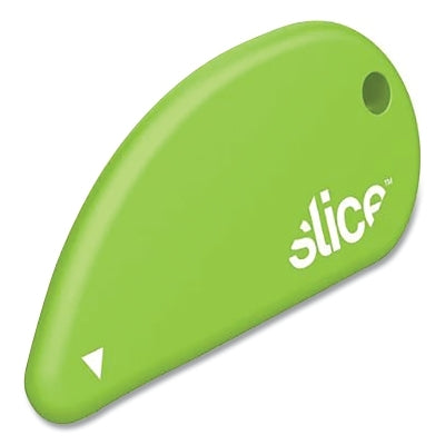 Safety Cutter, 2.41 in L, Fixed Blade, Ceramic, Plastic Handle, Green