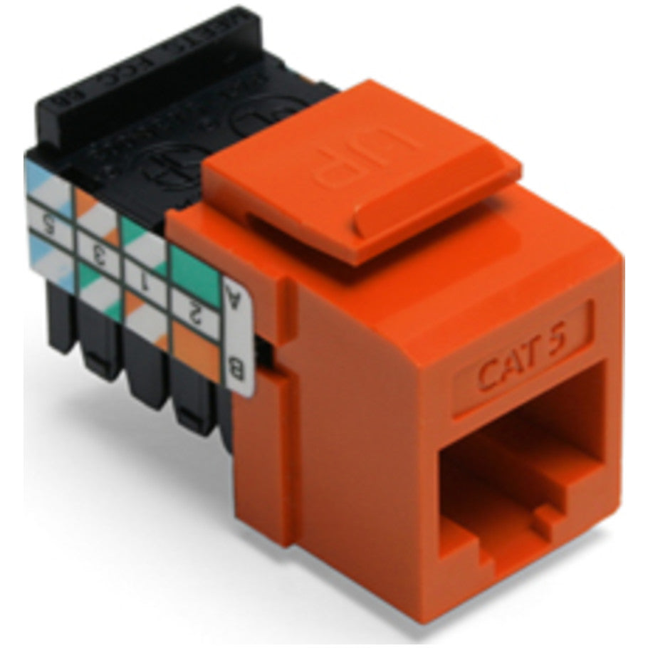 QuickPort Cat 5 UTP Connector, Orange