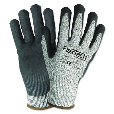 FlexTech Cut-Resistant Gloves, X-Large, Gray/Black