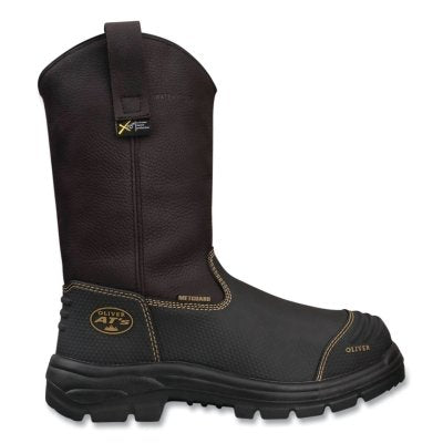 65 Series 10 in Steel Toe Rigger Boot, Size 10.5, Leather, Brown