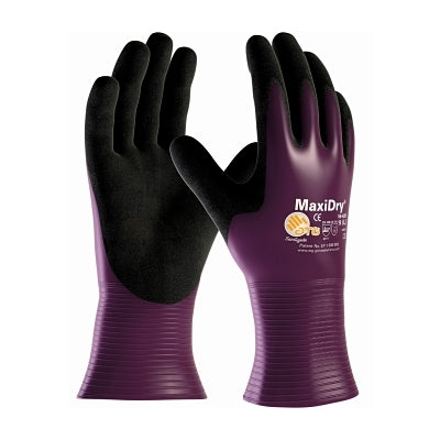 MaxiFlex Ultimate Nitrile Coated Micro-Foam Grip Gloves, 3X-Large, Black/Gray, Coated Palm and Fingers