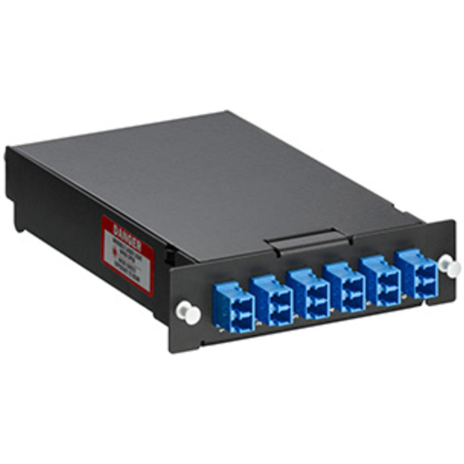 Pigtail Fusion Splice Module, OS2 LC, 12-Fiber, Blue