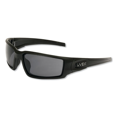 Hypershock Safety Eyewear, Gray Polycarbonate Lens, HydroShield AF, Matte Black Polycarbonate Frame