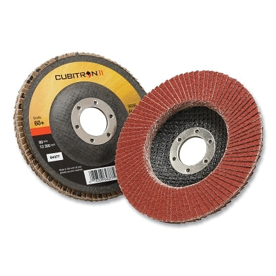 3M 076308-64403 Cubitron II 969F Flap Disc, 4-1/2 in dia, 40+ Grit, 5/8 in to 11 in Arbor, 13300 RPM