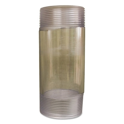 Sight Glass, 165 F, 500 psi, 2 in OD x 8 in L, Threaded Connection