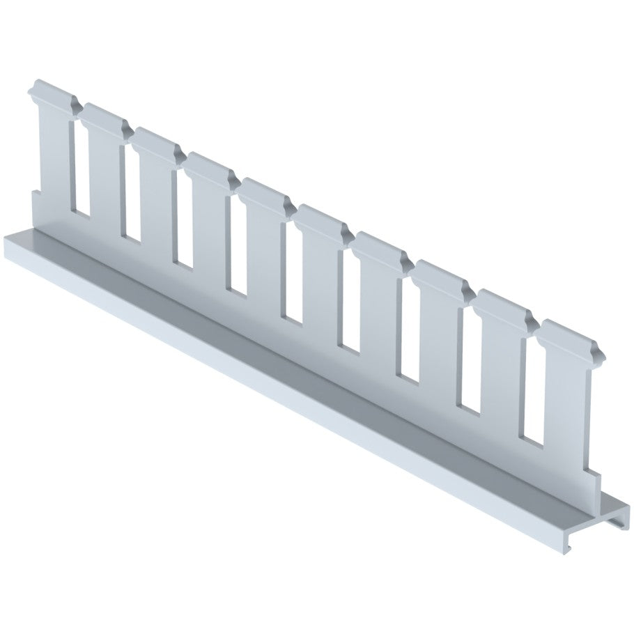Panduct SD2H6 Divider Wall, Lt Gray, PVC, 1.79"x0.75", 2" Duct H, PK6