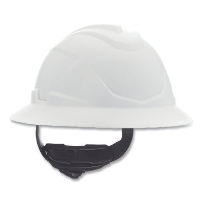V-Gard C1 Hard Hat, Fas-Trac III 4 Point Ratchet, Non-Vented, White