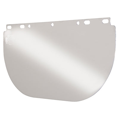 Visor, Clear, Unbound, 16-1/2 in L x 8 in H, for Fibre-Metal Head Gear/Cap Adaptors
