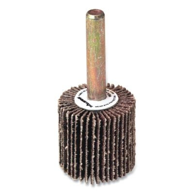 Wolverine Mounted Flap Wheel, 1 in dia, 80 grit, 30000 RPM