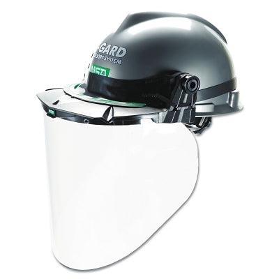 V-Gard Accessory System General Purpose Visor, Anti-Fog, Anti-Scratch, Clear, 18 in L x 10-3/8 in H