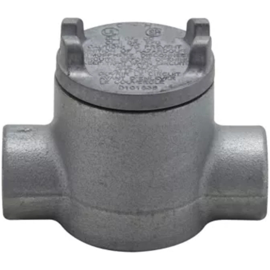 Conduit Outlet Box with Cover,3 in. Cover Opening, 1/2 in.