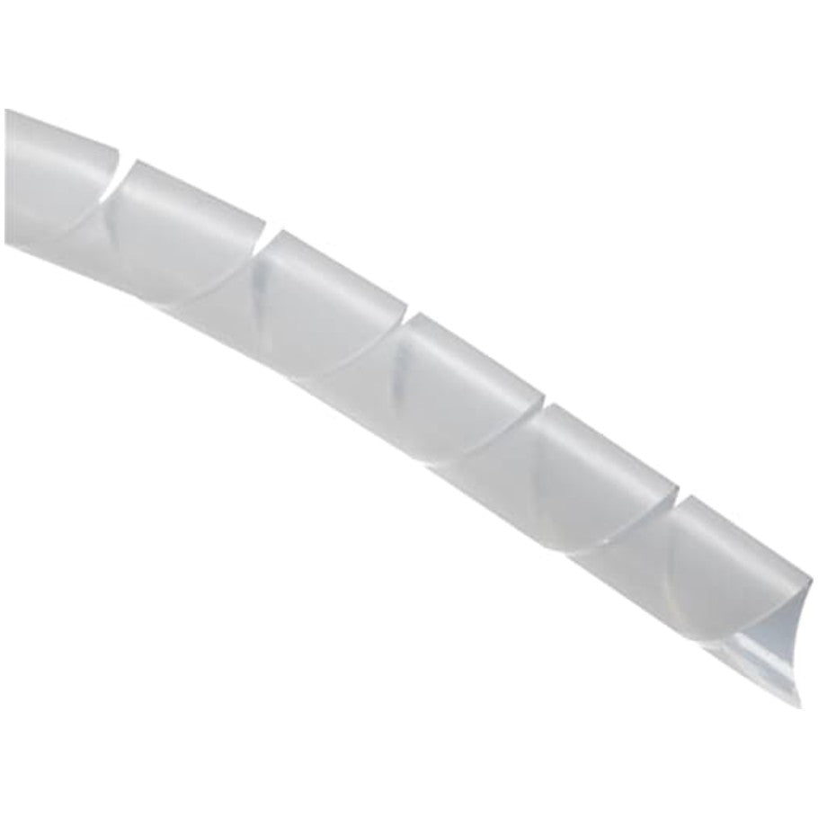 Catamount Natural Polyethylene Reverse-Cut Spiral Wrap, 100 ft. Reel, .250 OD