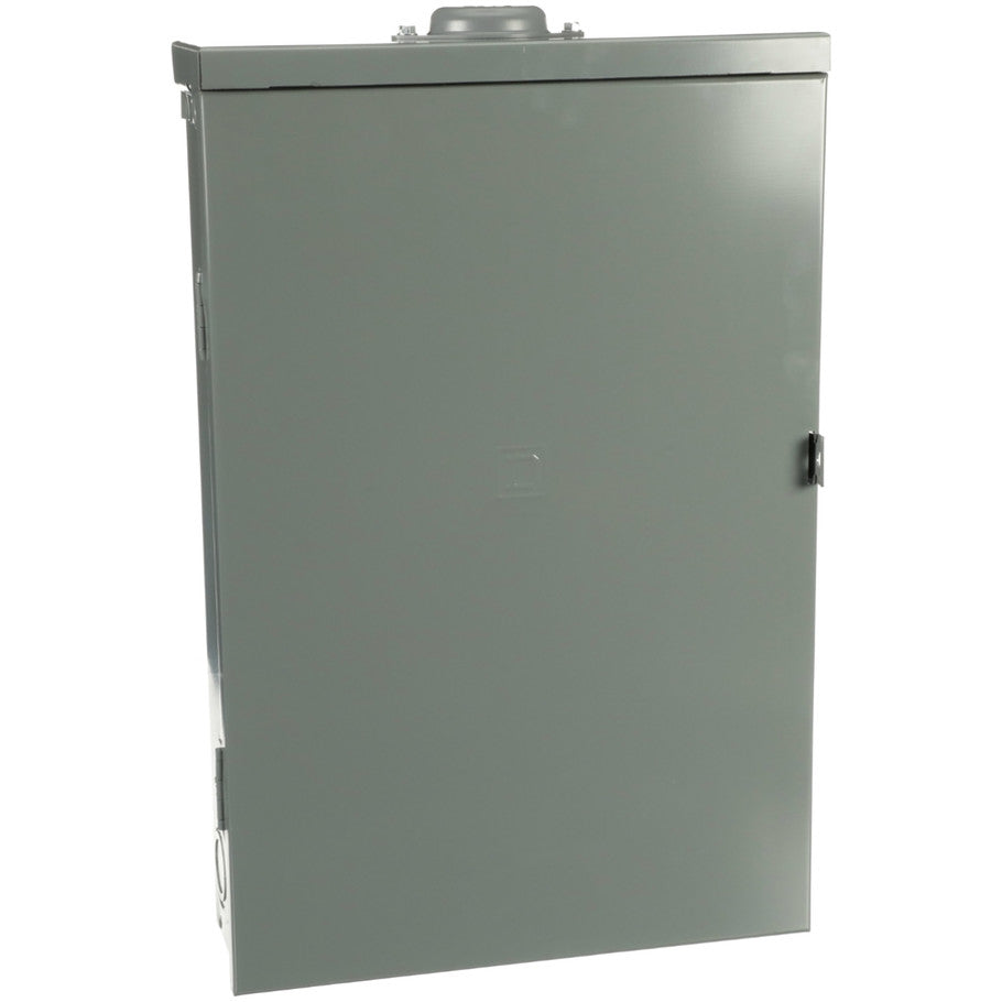 QO 100A 120/240V 1 Phase 24 Space Raintight NEMA 3R Main Breaker Load Center, 24 Single Pole