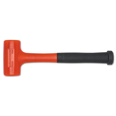 Dead Blow Hammer with Polyurethane Head, 24 oz Head, 12 in Handle, Red/Black