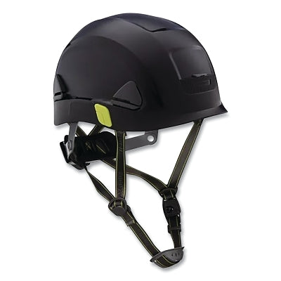 Fibre-Metal Climbing Style Safety Helmet, Type II, Dual Locking Rachet Suspension, Non-Vented, Black