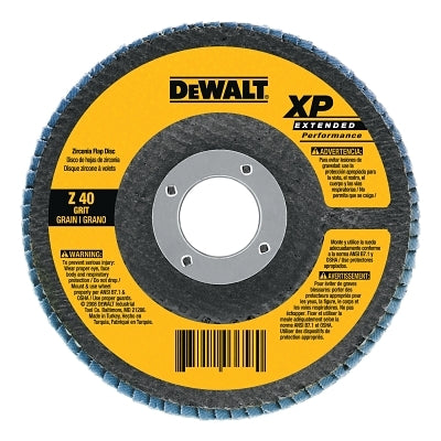 XP Extended Performance Flap Disc, 7 in dia, 40 Grit, 5/8 in Arbor, 8700 RPM, T27