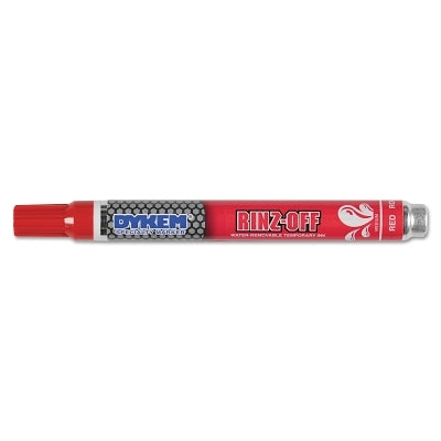 RINZ OFF Water Removable Temporary Marker, Red, Medium